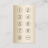 アイラッシュインデモダンンションシルバー&金ゴールドロイヤリティ ロイヤリティカード (裏面)