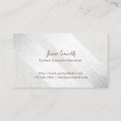 アイラッシュエクステンションモダンシルバージオメトリック 名刺 (裏面)