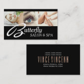 アイラッシュエクステンションワックスファクティアルスパサロン美しい 名刺 (正面/裏面)