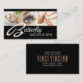 アイラッシュエクステンションワックスファクティアルスパサロン美しい 名刺 (正面/裏面)