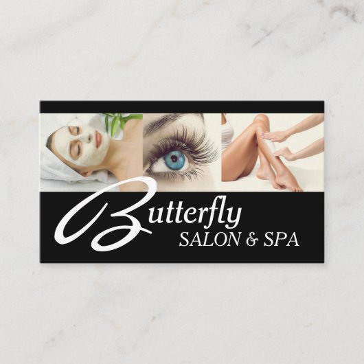 アイラッシュエクステンションワックスファクティアルスパサロン美しい 名刺 (正面)