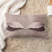 アイラッシュグリッタースリープグラムメイク赤面セイン ランバークッション (ブランケット)