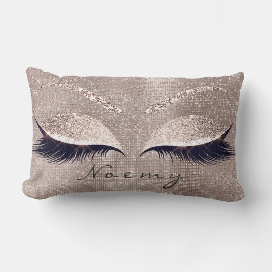 アイラッシュグリッターブラックグラムメイクアップNameSequin ランバークッション (正面)