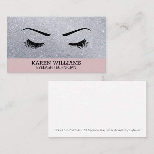 アイラッシュグリッター | 美しい技術者 名刺 (正面/裏面)