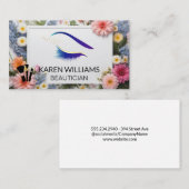 アイラッシュグリッター | 花縁ど 名刺 (正面/裏面)