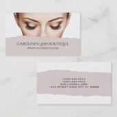 アイラッシュ拡張化粧アーティスト美容師 名刺 (正面/裏面)