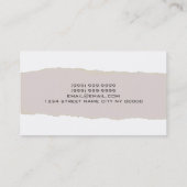 アイラッシュ拡張化粧アーティスト美容師 名刺 (裏面)