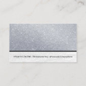 アイラッシュ | グリッター | ホワイトワニ革 名刺 (裏面)
