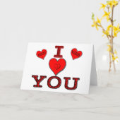 アイラパーソナライズされたブユーハート カード (黄色い花)