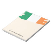 アイラパーソナライズされたンドアイルランド国旗 ノートパッド (回転)