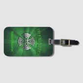 アイラパーソナライズされたンドケルト十字 ラゲッジタグ (正面横)