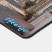 アイラパーソナライズされたン地中海の通りデスクマット デスクマット (コーナー)