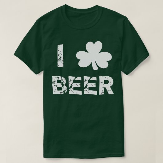 アイラビールシャムロックおもしろいセント Tシャツ (デザイン正面)