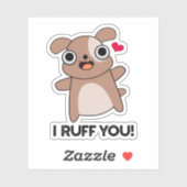 アイラフユーユーおもしろい犬パン シール (シート)