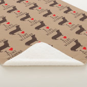 アイラブおもしろいタイニーナーダックスフント シェルパブランケット (3/4)