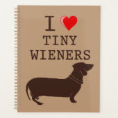 アイラブおもしろいタイニーナーダックスフント プランナー手帳 (正面)