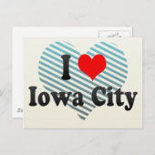 アイラブアイオワシティ州 ポストカード (正面/裏面)