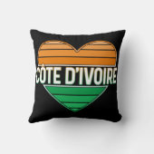 アイラブアイボリーコーストコートコートコートコートジボワールハート クッション (裏面)
