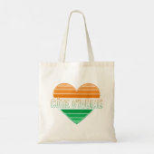 アイラブアイボリーコーストコートコートコートコートジボワールハート トートバッグ (裏面)