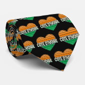 アイラブアイボリーコーストコートコートコートコートジボワールハート ネクタイ (ロール)