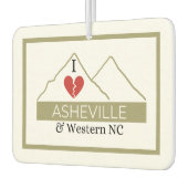 アイラブアシェヴィル&ウェスタンNCエアーフレッシュナー カーエアーフレッシュナー (左)