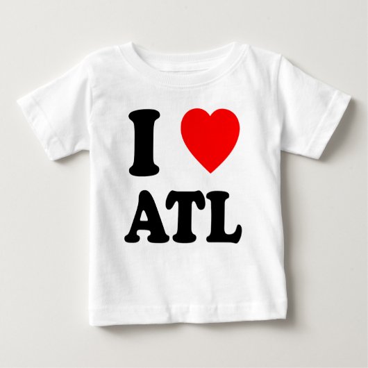 アイラブアトルハートクールアトランタ ベビーTシャツ (正面)