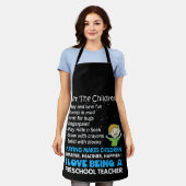 アイラブアプリスクール先生 エプロン (着用した状態)