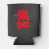 アイラブアラバマハートの地図 缶クーラー (正面)