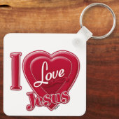 アイラブイエス赤いハート キーホルダー (裏面)