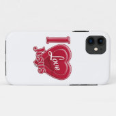 アイラブイエス赤いハート Case-Mate iPhoneケース (裏面(横))