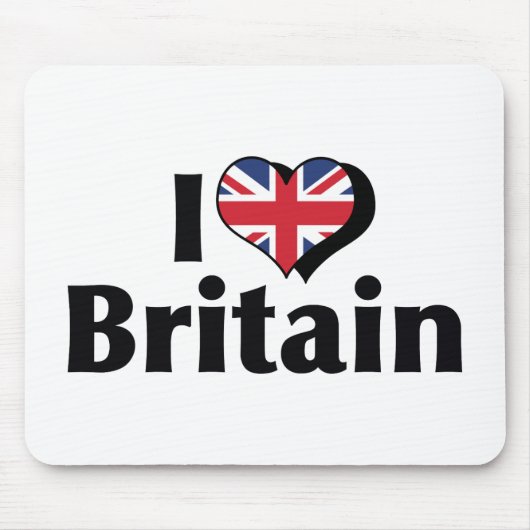アイラブイギリス旗 マウスパッド (正面)