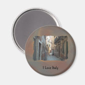 アイラブイタリア – イタリアンサイド通り マグネット (正面/裏面)