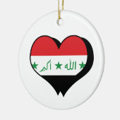 アイラブイラクオーナメント セラミックオーナメント (左)