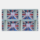 アイラブイングランドアートプリント 長方形シール (正面)