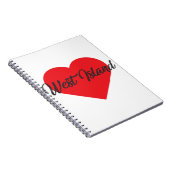 アイラブウェスト島 – ココス諸島 ノートブック (右側)