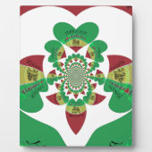 アイラブエチオピア – ハートフェルトラスタアート フォトプラーク (正面)