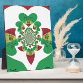 アイラブエチオピア – ハートフェルトラスタアート フォトプラーク (側面)