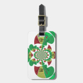 アイラブエチオピア – ハートフェルトラスタアート ラゲッジタグ (正面縦)