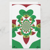 アイラブエチオピア – ハートフェルトラスタアート 便箋 (正面/裏面)