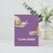アイラブカタツムリデザイン ポストカード (スタンド正面)