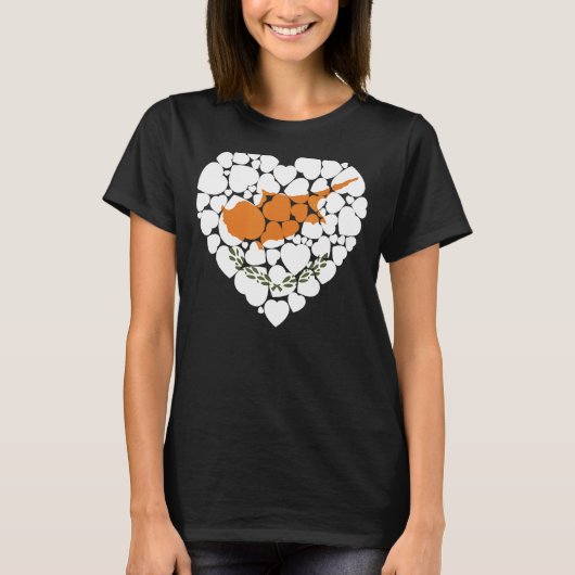 アイラブキプロス国旗キプロス Tシャツ (正面)