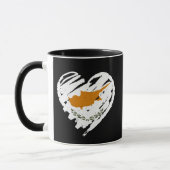 アイラブキプロス – キプロス国旗のハート マグカップ (左)