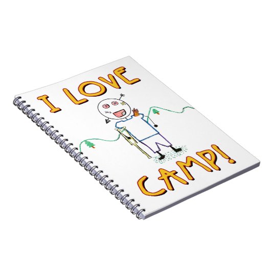 アイラブキャンプキッズサマーおもしろいキャンプスケッチ ノートブック (右側)