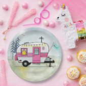 アイラブキャンプ紙プレート ペーパープレート (パーティー)