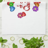 アイラブキルティング キッチンタオル (折り畳み)