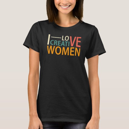 アイラブクリエイティブ女性6 Tシャツ (正面)