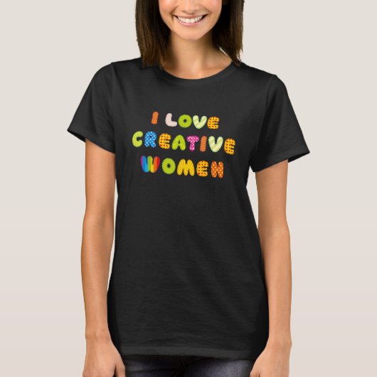 アイラブクリエイティブ女性9 Tシャツ (正面)