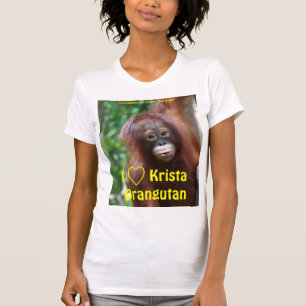 アイラブクリスタオランウータンファンクラブシャツ Tシャツ