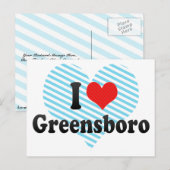 アイラブグリーンスボロ ポストカード (正面/裏面)