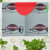 アイラブケニアアートプリント キッチンタオル (折り畳み)